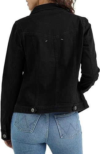 Wrangler Authentic Women's Stretch Denim Jacket- Black