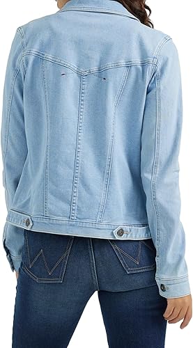 Wrangler Authentic Women's Stretch Denim Jacket- Light Wash