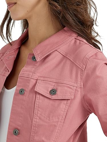 Wrangler Authentic Women's Stretch Denim Jacket- Dusty Rose