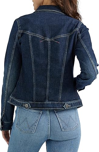 Wrangler Authentic Women's Stretch Denim Jacket- Drenched