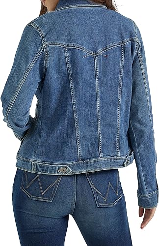 Wrangler Authentic Women's Stretch Denim Jacket- Blue