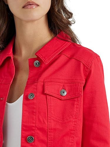 Wrangler Authentic Women's Stretch Denim Jacket- Red